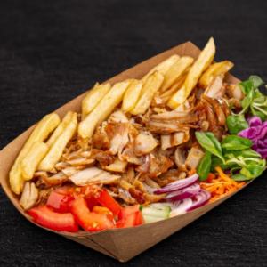 Doner meat and Chips
